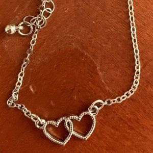 Dual Rhinestone Hearts